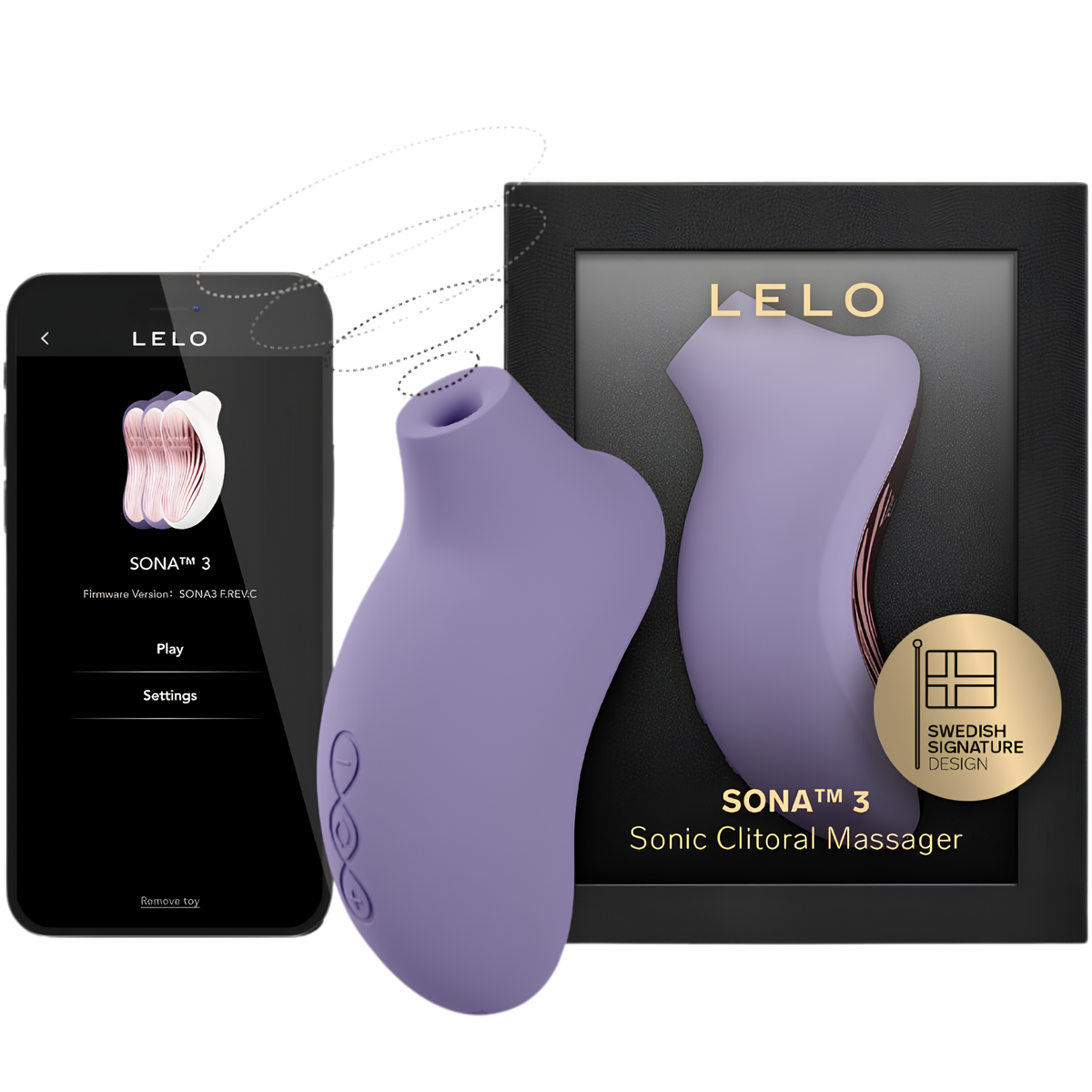 Stimulateur clitoridien LELO Sona 3 - 10 modes, 2 de plus par l'application
