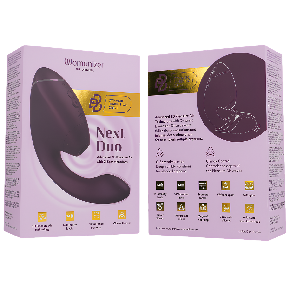 Stimulateur clitoris et point G Womanizer Next Duo