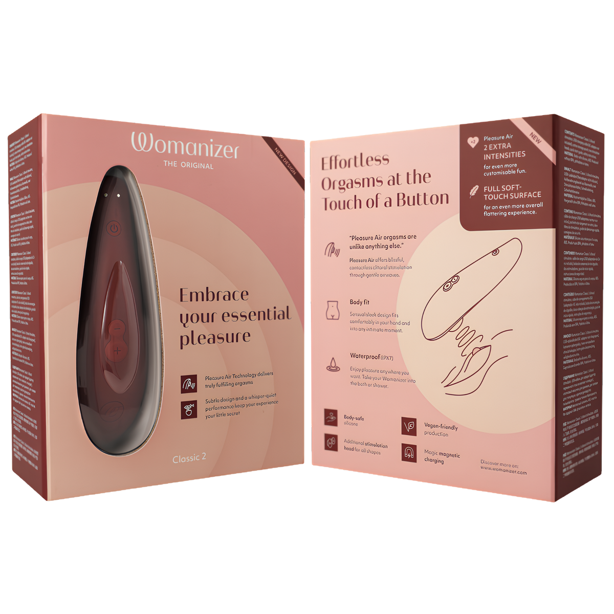 Stimulateur clitoridien Womanizer Classic 2 bordeaux
