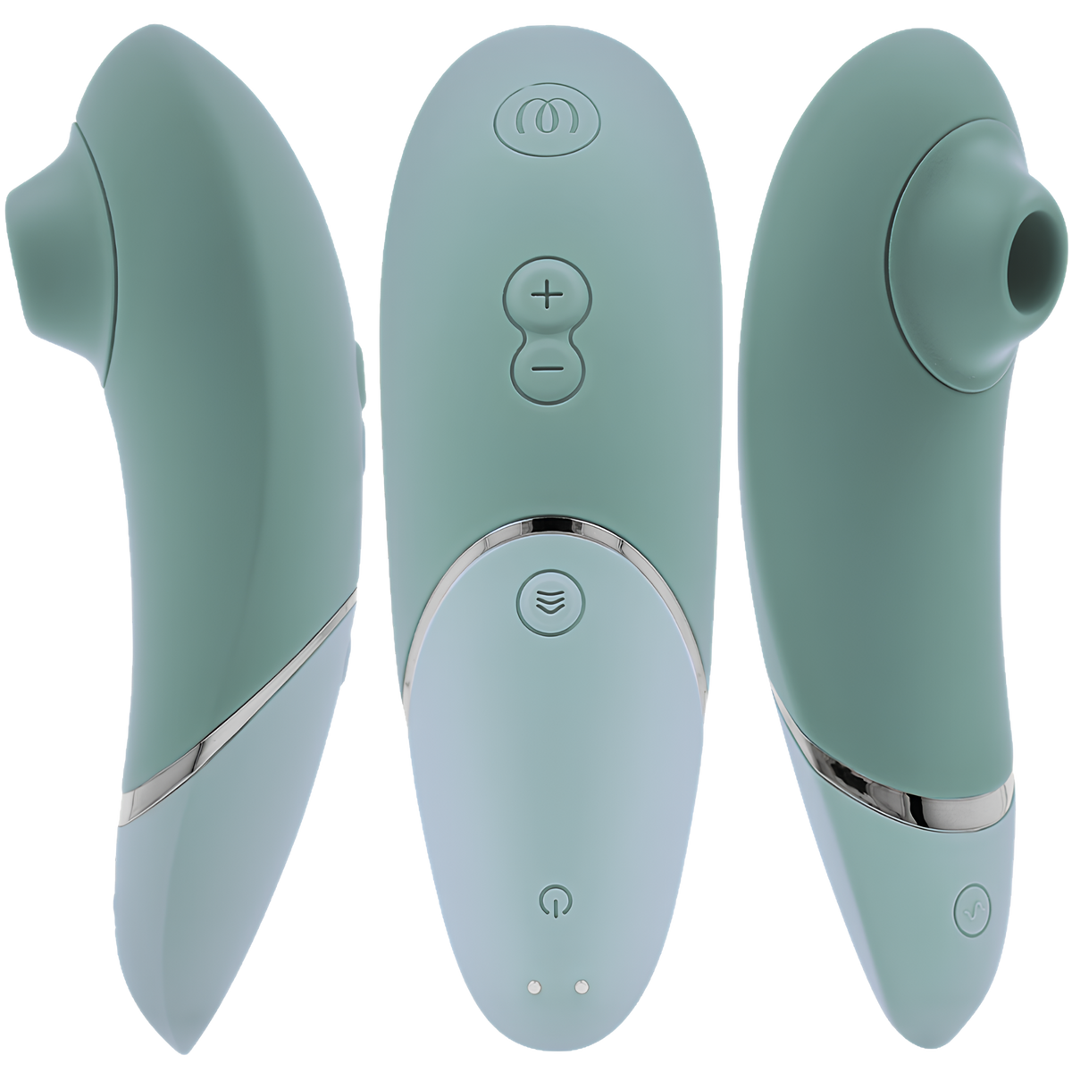 Womanizer Next sauge vu de profil, de face et de l'autre côté