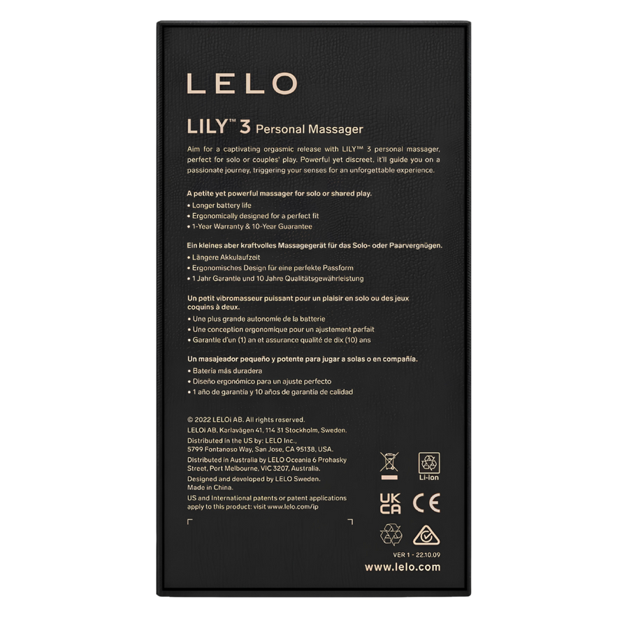 Vibromasseur compact LELO Lily 3