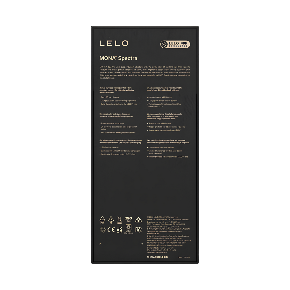 Vibromasseur connecté LELO Mona Spectra