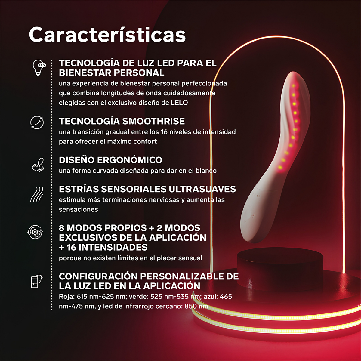 Vibromasseur connecté LELO Mona Spectra