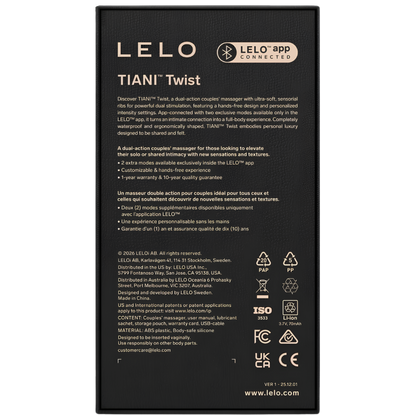Vibromasseur pour couples LELO Tiani Twist