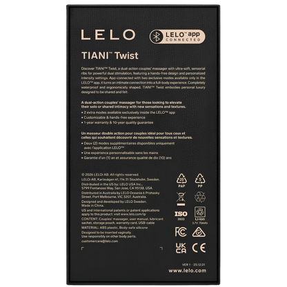 Vibromasseur pour couples LELO Tiani Twist