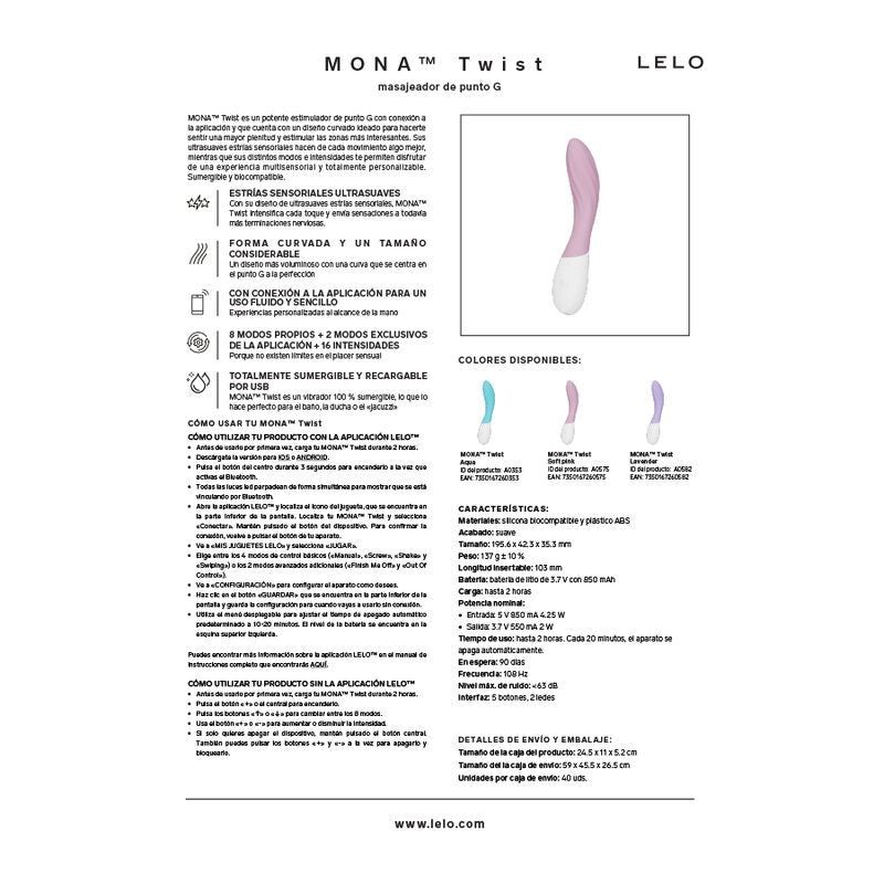 Vibromasseur point G LELO Mona Twist