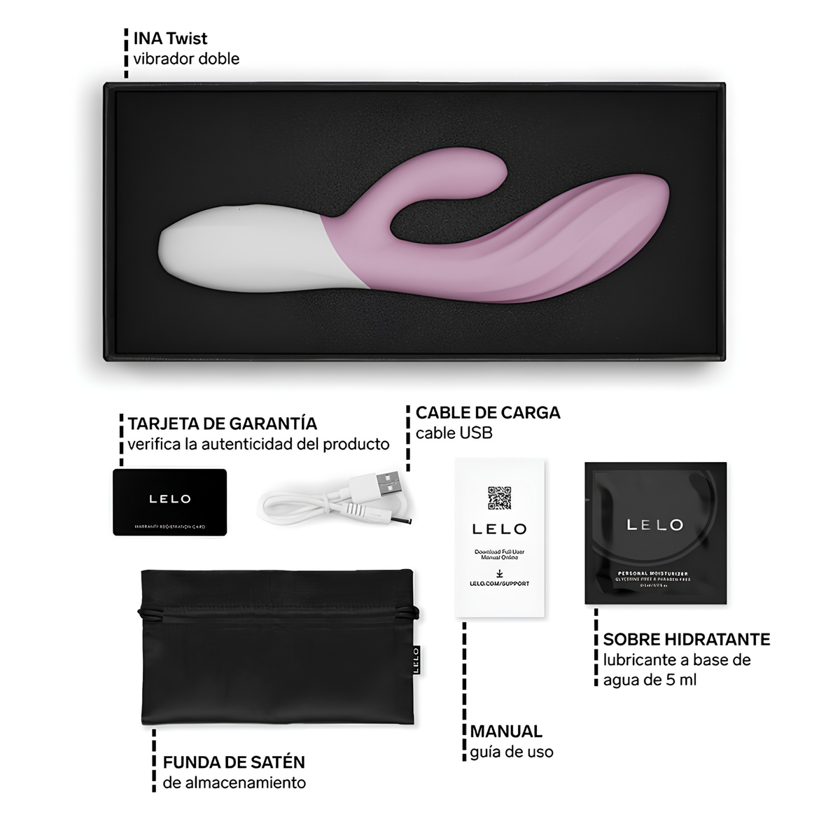 Vibromasseur rabbit LELO Ina Twist